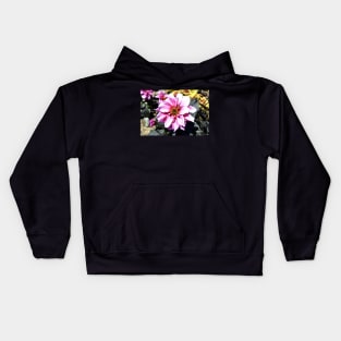 Honey bees & flower / Swiss Artwork Photography Kids Hoodie